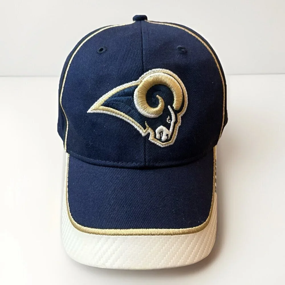 Los Angeles Rams NFL Adults Football Baseball Cap One Size Navy Adjustable Hat